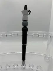Beaded Pen 3D Moka Pot Focal Free Black Ink Refill Included