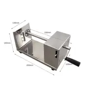 Manual Potato Tornado Slicer Spiral Vegetable Cutter Stainless Steel
