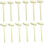SOPOTUTU 1Set Mini Solid Hammers DIY for Creative Play Crafting for Cake Decorating Crab Mallet Use and More Flat Pointed Hammers