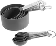 BESTOYARD 1 Set Stainless Steel Measuring Spoon Scoop for Cooking Baking for Coffee Tea Sugar and Seasonings Compact Design for Housewarming and Year