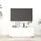 TV Stand Cabinet White Chipboard Living Room Entertainment Center Media Unit