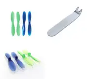 Hubsan X4 H107D 55mm Propellers Clear Blue/Clear Green and Blue/Green Sets
