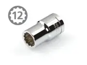 TEKTON 14213 1/2-Inch Drive by 1/2-Inch Shallow Socket, Cr-V, 12-Point