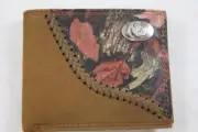 ZEP PRO Florida State Seminoles Fence Row Camo Leather bifold Wallet Tin Box