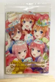 The Quintessential Quintuplets Movie Wafer Special Card Bandai Unopened No.18