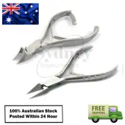 2 Pcs Toenail Clipper Cutter Podiatry & Moon Shape Pedicure Cutters