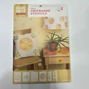 Hand Made Modern Chipboard Stencils: In Bloom