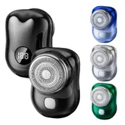 Mini Electric Travel Shaver for Men Pocket Size Washable Rechargeable Portable Painless Cordless Trimmer Knives Face Beard Razor