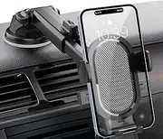 DOKYW Car Phone Holder, Adjustable Car Phone Mount 360° Rotation for Car Dashboard Windshield, Car Holder Mobile Universal 360 Mobile Stand, Compatible with iPhone, Samsung & Other Cell Phones