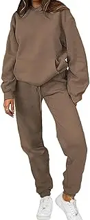 [PAODIKUAI] Women 2 Piece Outfits Hoodie Sweatsuits Set Sweatpants Long Sleeve Sweatshirt Matching Joggers Tracksuit Sets
