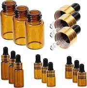 WRITWAA 12pcs Glass Dropper Pump Dispenser Bottles Oil Spray Bottle Oils Empty Spray Bottle Pipette Pump Bottle Dispenser Diffuser Travel Bottles for Toiletries Sub Bottles