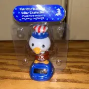 patriotic solar power dancer love USA stripes stars bobble Eagle