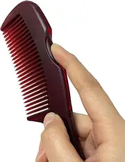 Dandruff Comb Fine Tooth Red Scalp Detox Comb Lice for Men, Women & Kids Scalp Massage, Detoxing & Sweep Tool for Hair Care