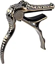 Mikinona Guitar Capo for Acoustic Electric Banjo Alligator Clip Tuner Easy Re-positioning