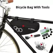 Waterproof Bike Triangle Bag With Repair Tools 4 Colors Polyester Bicycle Triang