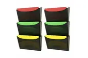 2x Marbig Enviro Wall File Pocket Organiser Storage Magazine Holder Home Office
