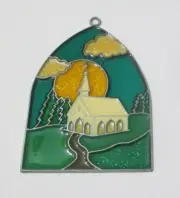 CHURCH SCENE SUNCATCHER DARK BLUE SKY (RELIGIOUS SUNCATCHERS)