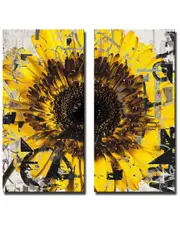 Ready2HangArt Painted Petals CIII Wrapped Canvas Wall Art by Tristan Scott