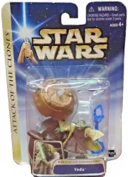 Star Wars Attack of the Clones Battle of Geonosis Yoda Figure