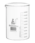 Eisco Labs 2000ml Beaker, Low Form, Borosilicate Glass, - 200ml Graduations