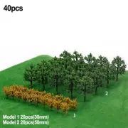 Building Model Train Scene Layout Trees 40PCS Diorama Scenery Scale DIY