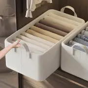 Portable Wardrobe Organizer Versatile Foldable Storage Box Bamboo Cotton