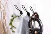 10 Pack of Black Rustic Entryway Hooks with Screws
