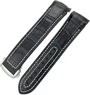 [SKXMOD] 19mm 20mm Nylon Rubber Watchband 21mm 22mm For Omega Seamaster 300 AT150 Speedmaster 8900 PlanetOcean Leather Strap