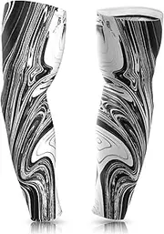 [janhensy] Arm Sleeve Gaming Esport Basketball: Arm Warmers Arm Sleeve Anti Sweat Arm Warmers Superlight Tattoo White Black Summer Men Women