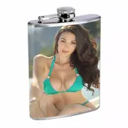 Country Pin Up Girls D11 Flask 8oz Stainless Steel Hip Drinking Whiskey