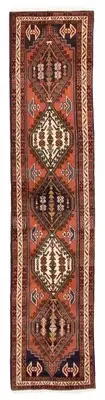 Vintage Hand-knotted Runner Rug 2'3" x 9'1" Traditional Wool Carpet