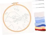 PHENOFICE 1 Set Needle Felting Kit for Beginners Core Wool Craft Supplies for DIY Felt Projects Great for Family for Creative Decorations and