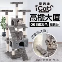 在飛比找Yahoo奇摩購物中心優惠-iCat 寵喵樂-高樓大廈貓跳台 (063) (送iCat 