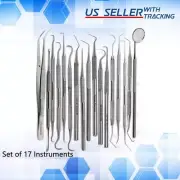 Dental Tooth Cleaning Kit Dentist Scraper Pick Tool Calculus Plaque Floss Remove