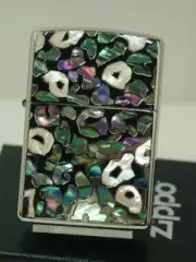 Zippo Safari Leopard Pearl Shell Inlay