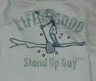 2XL NWT Men's Life is Good Stand Up Guy Paddle Board Ivory LS Crusher Tee