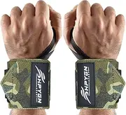 Wrist Wraps for Weightlifting, Powerlifting, Strength Training, Benching, Bodybuilding & Crossfit, Thumb Loops with Adjustable Straps, Workout Wrist Support for Men and Women