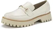 [ZURIN] Loafers for Women Platform Chunky Heel Loafers Lug Sole Penny Loafers Comfortable Womens Business Casual Shoes