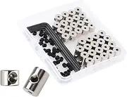 HAPINARY Pin Wrench Locking Backs Pin Keepers Set 40pcs Metal Badge Parts for Clothing Accessories