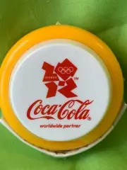 New Sealed 2012 London Olympics Coca-Cola Yo-Yo Coke YoYo White with yellow trim