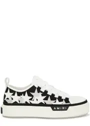 Amiri Star-appliquéd Canvas Sneakers - White And Black - 6 6