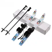 Children Ski Board Snowboarding Binding Ski Poles for Kids Skiing Snowboard New