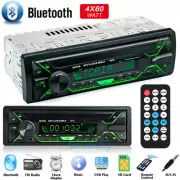 1 Din Bluetooth Car Stereo In Dash Audio Radio MP3 Player FM Receiver USB AUX-IN