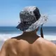 日本TAVARUA 漁夫帽 TM1005 ONESIZE 衝浪帽 潛水帽 自潛 潛水 衝浪 防曬 遮陽 圖騰黑