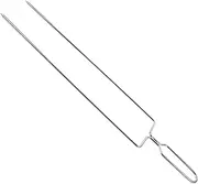 UPKOCH Stainless Steel Meat Fork Durable Barbecue Skewers for Outdoor Grilling High Temperature Resistant BBQ Tool for Chicken Beef and Pork for Family Gatherings