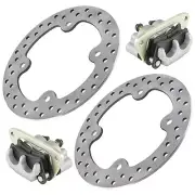 Front Left Right Brake Caliper w/ Disc for Polaris RZR S 800 / RZR 800 2010-2014