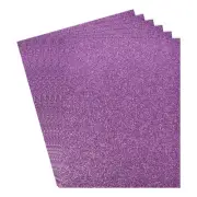 Glitter EVA Foam Sheets, [for Cards] - 11x8 Inch 2mm / Dark Purple / 6 Pcs