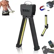 Gym Lamp for Posing, Portable Magnetic Led Flashlight with Hanging Hook,Waterproof LED 7th Gear Dimming Gym for Posing with 180 Degree Folding,Flashlight Outdoor 1pcs