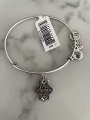 ALEX AND ANI Women's Silver Charm Bracelet Amour Paris France