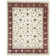 Rug Culture Hand Knotted Narayan Wool Rectangle Rug Cream 304X241Cm
